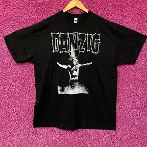 Danzig "Skullman on Cross" Heavy Metal Band T-Shirt XL